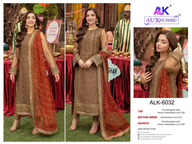 Zahra Rubab By Al Khushbu Georgette Pakistani Suits Wholesale Market In Surat
